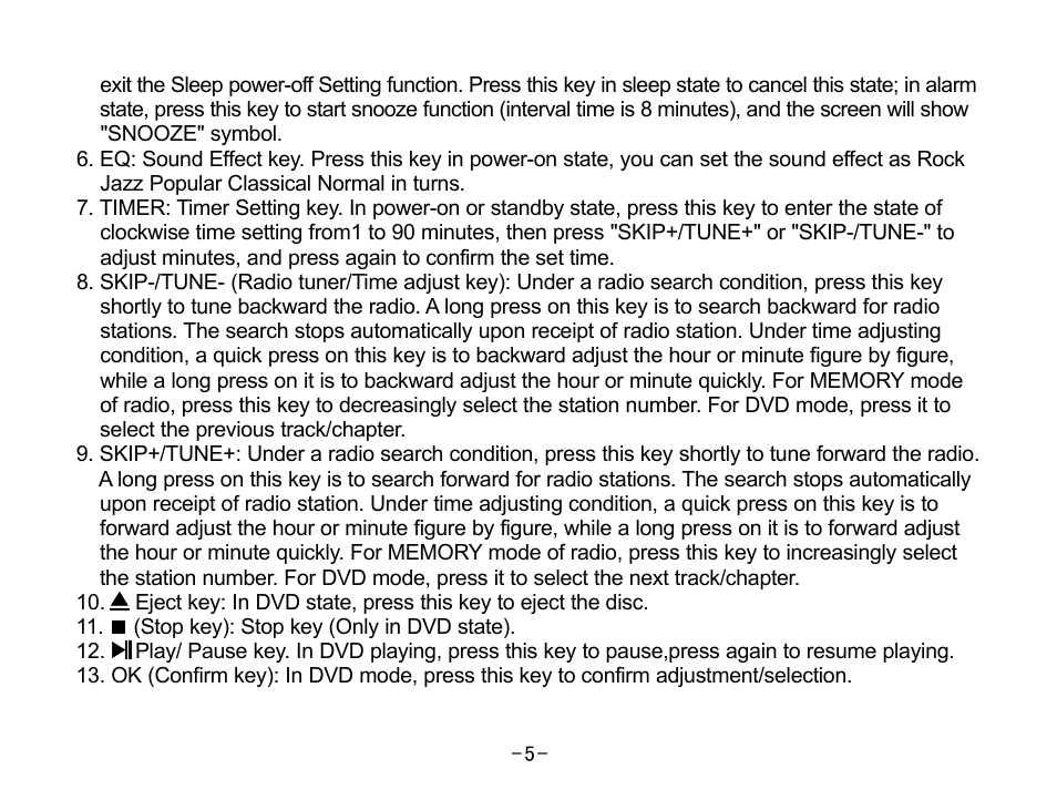 Curtis SKCR2644A User Manual | Page 7 / 36