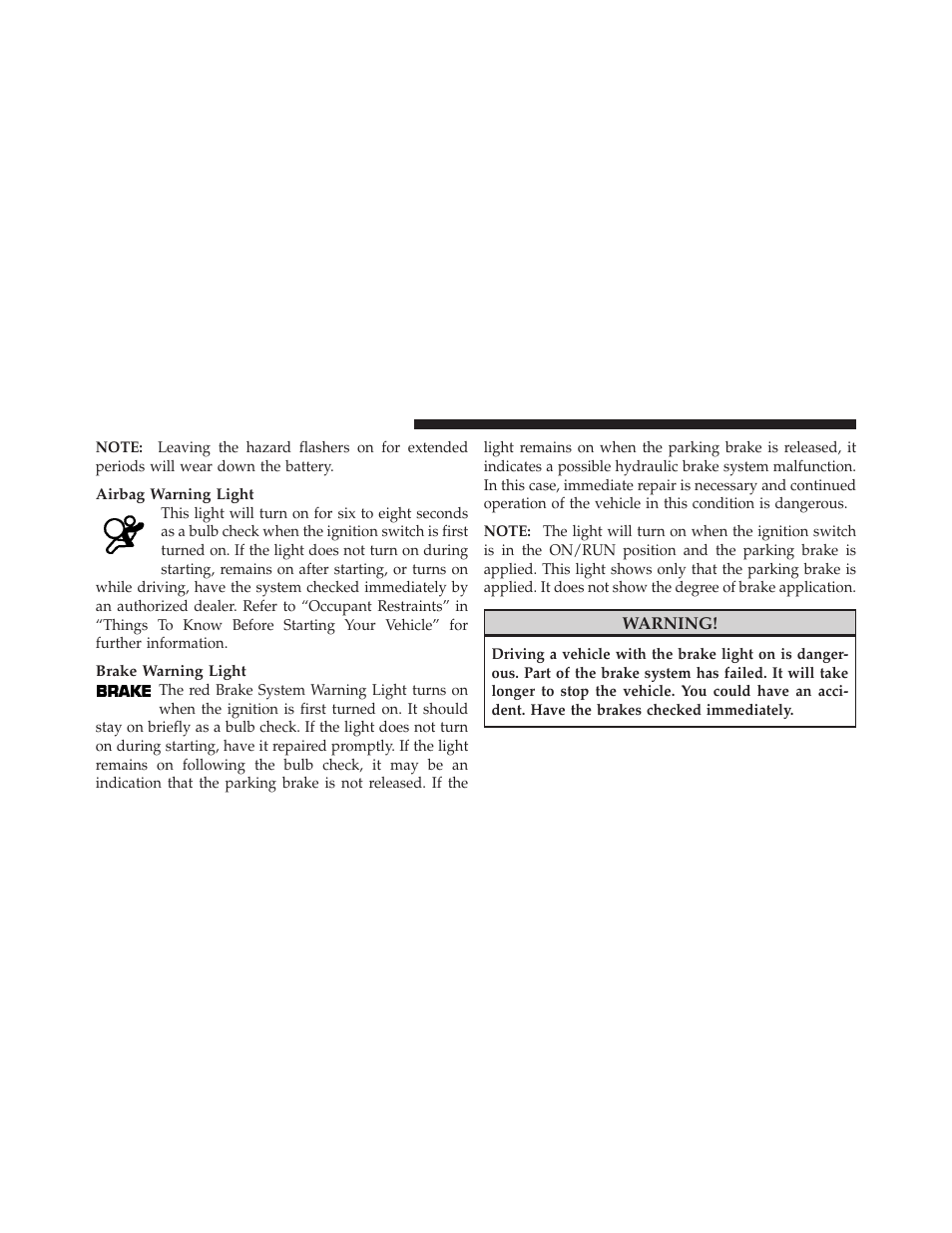 Dodge 2010 Viper SRT10 Coupe User Manual | Page 114 / 316