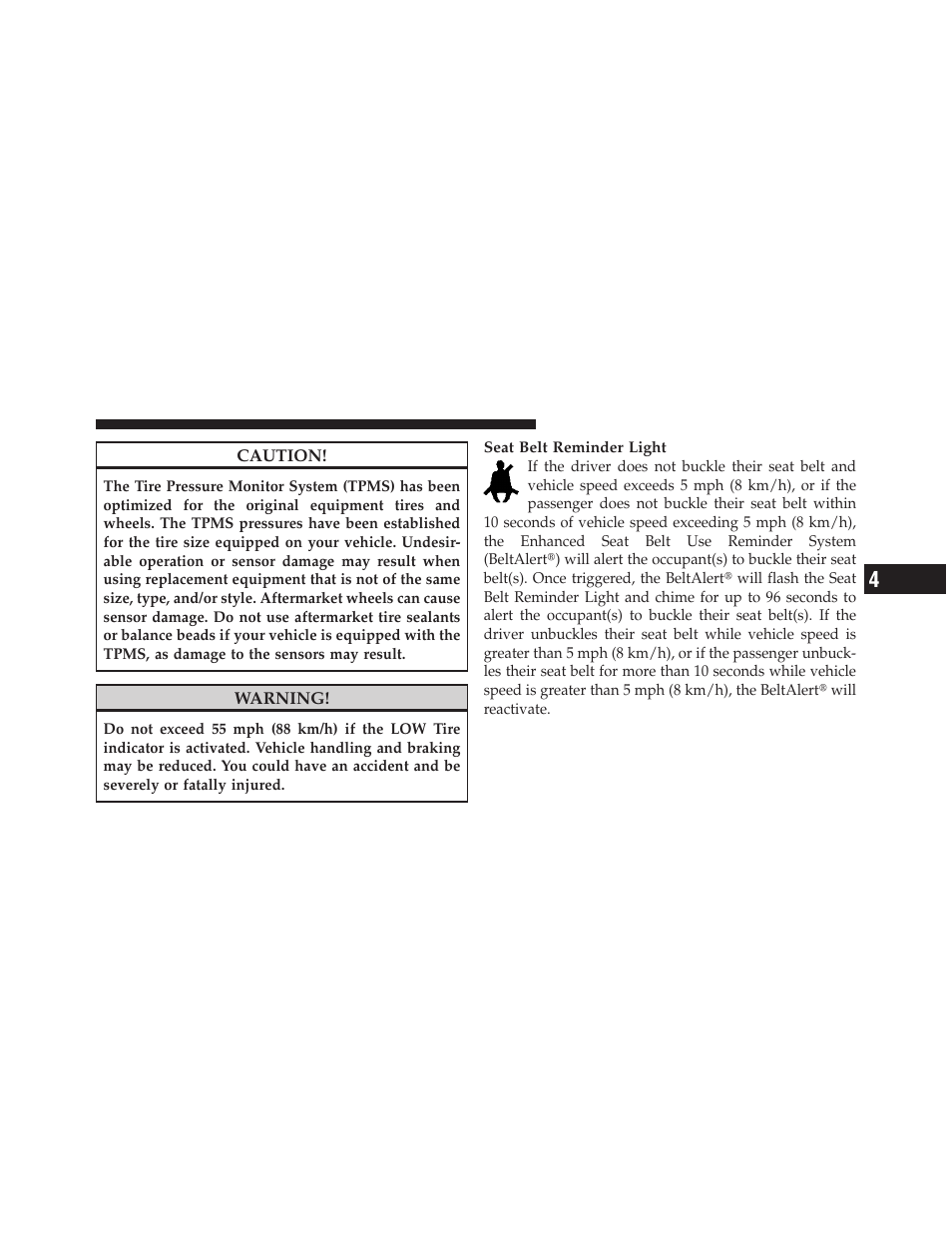 Dodge 2010 Viper SRT10 Coupe User Manual | Page 117 / 316