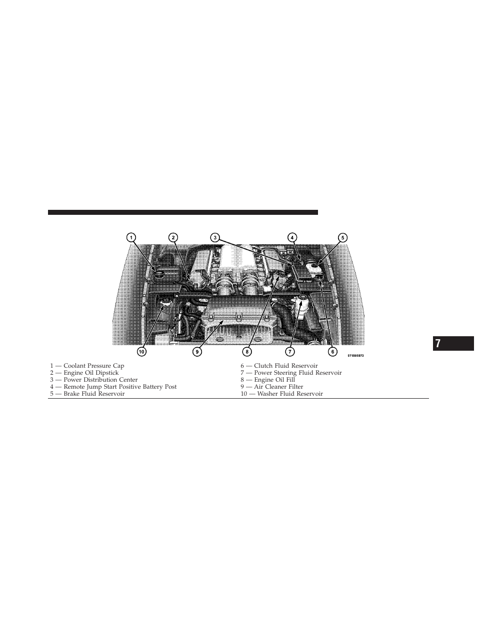 Engine compartment — 8.4l | Dodge 2010 Viper SRT10 Coupe User Manual | Page 211 / 316
