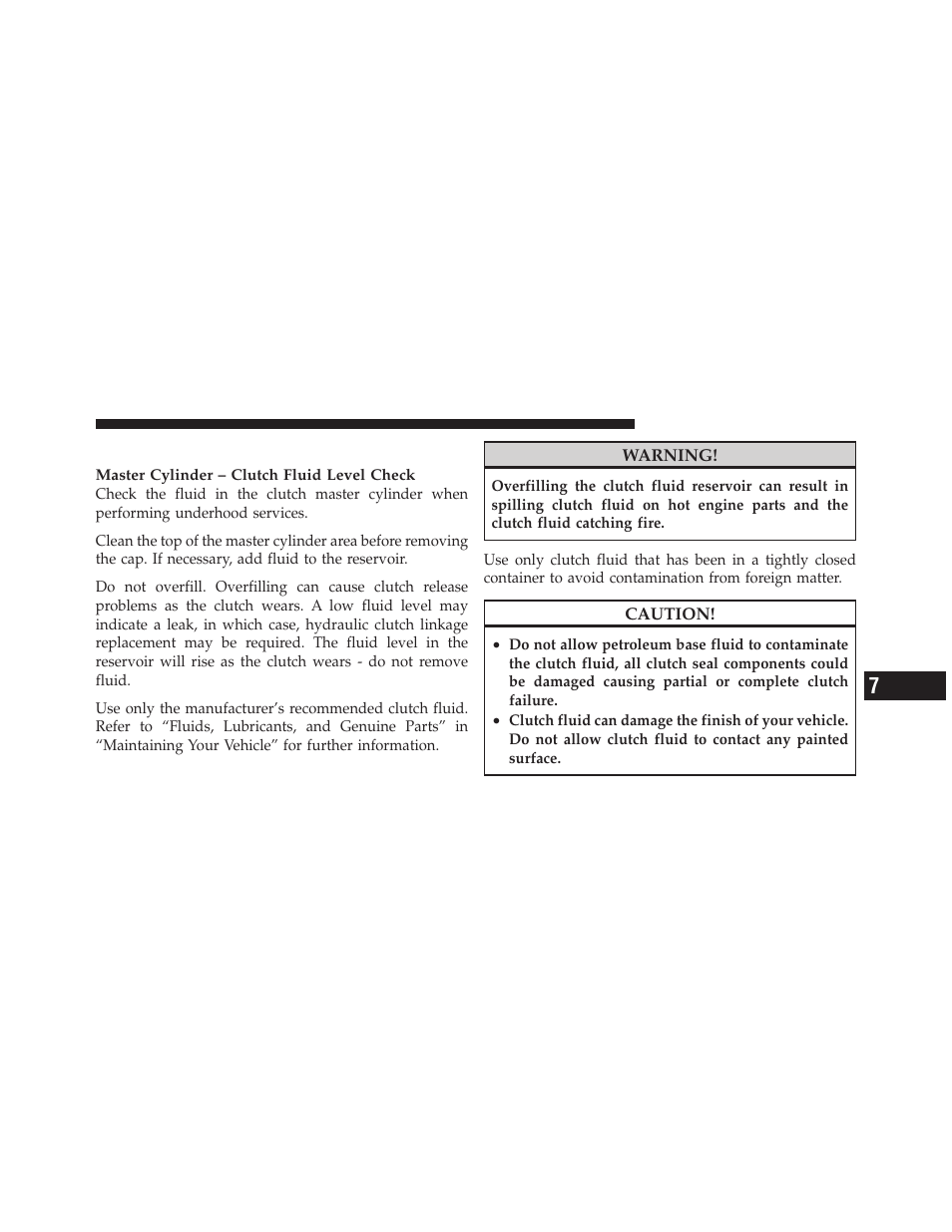 Hydraulic clutch | Dodge 2010 Viper SRT10 Coupe User Manual | Page 239 / 316