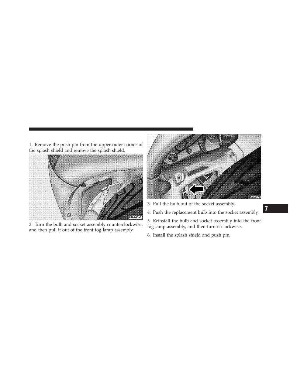 Front fog lamp | Dodge 2010 Viper SRT10 Coupe User Manual | Page 257 / 316