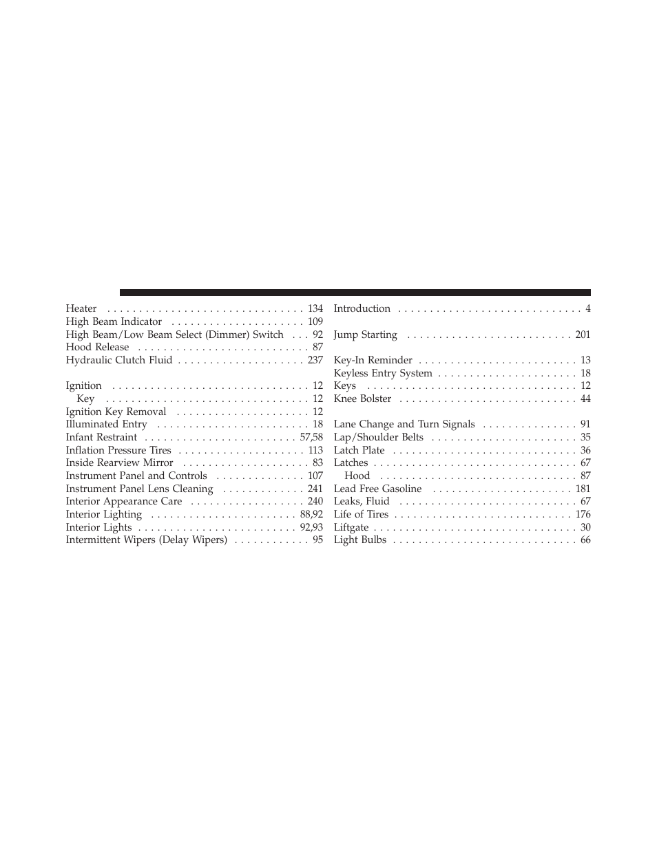 Dodge 2010 Viper SRT10 Coupe User Manual | Page 306 / 316