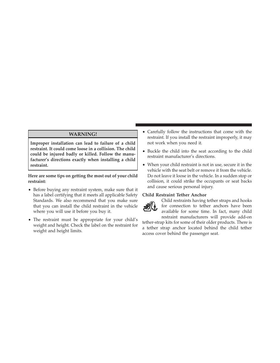 Dodge 2010 Viper SRT10 Coupe User Manual | Page 62 / 316