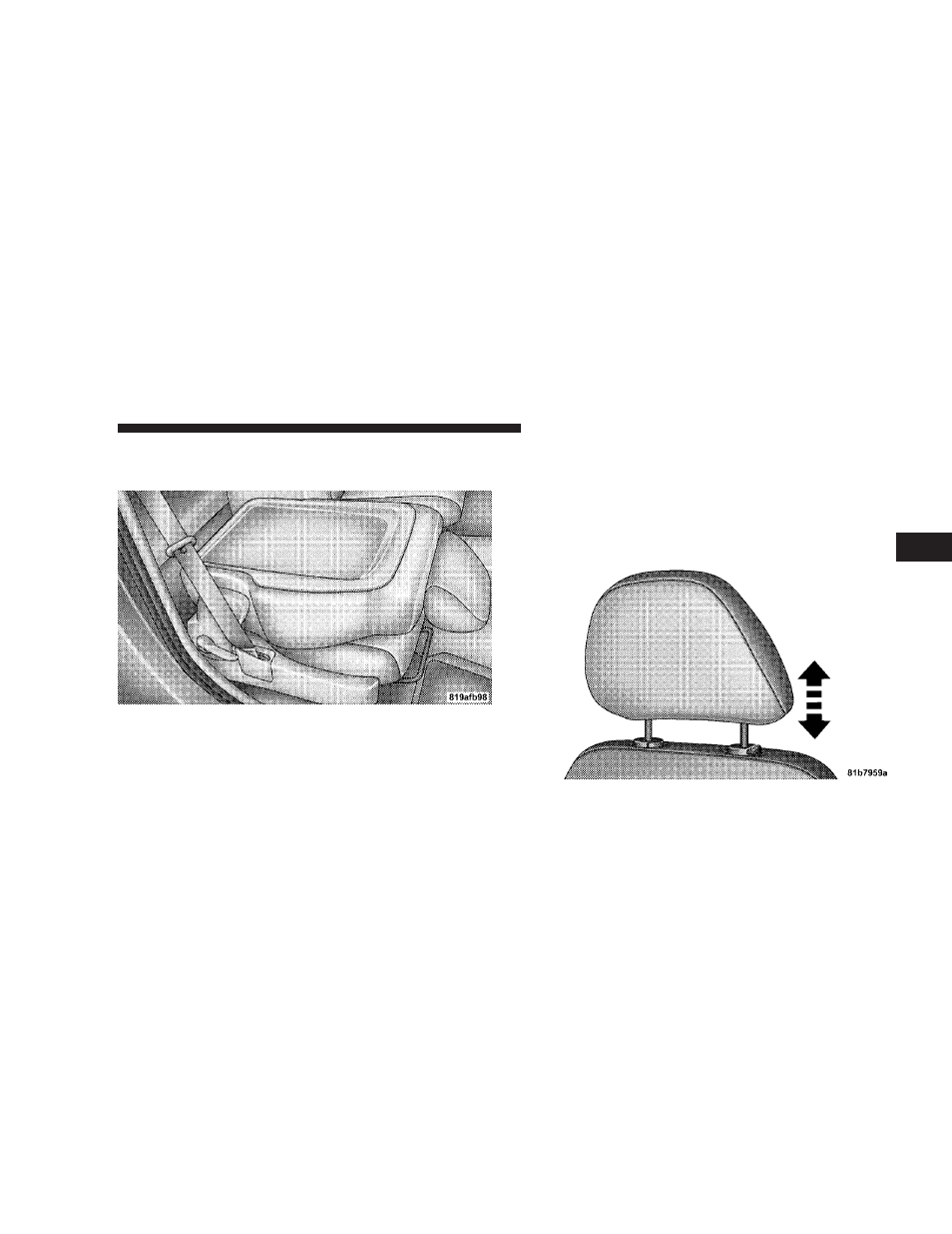 Adjustable head restraints | Dodge 2008 JS Avenger Sedan User Manual | Page 127 / 467