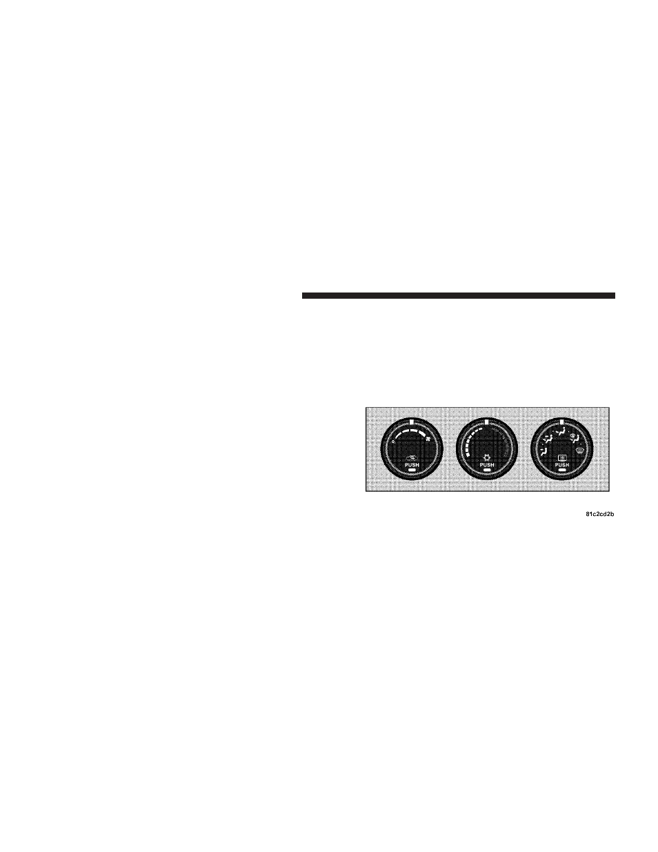 Climate controls, Manual air conditioning and heating system | Dodge 2008 JS Avenger Sedan User Manual | Page 244 / 467