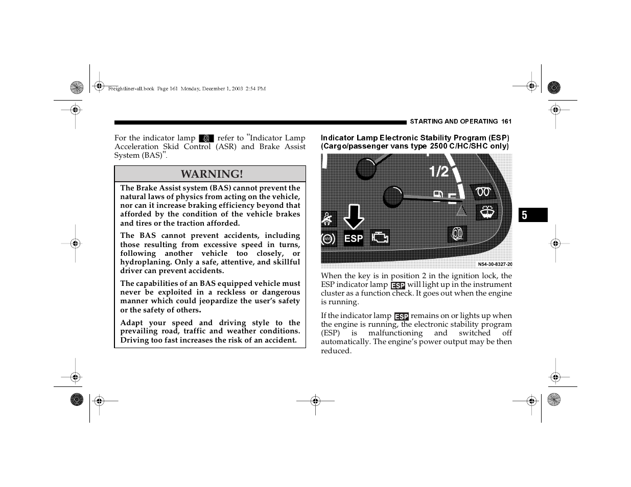 Warning | Dodge 2004 Sprinter Carb & Chassis User Manual | Page 161 / 272