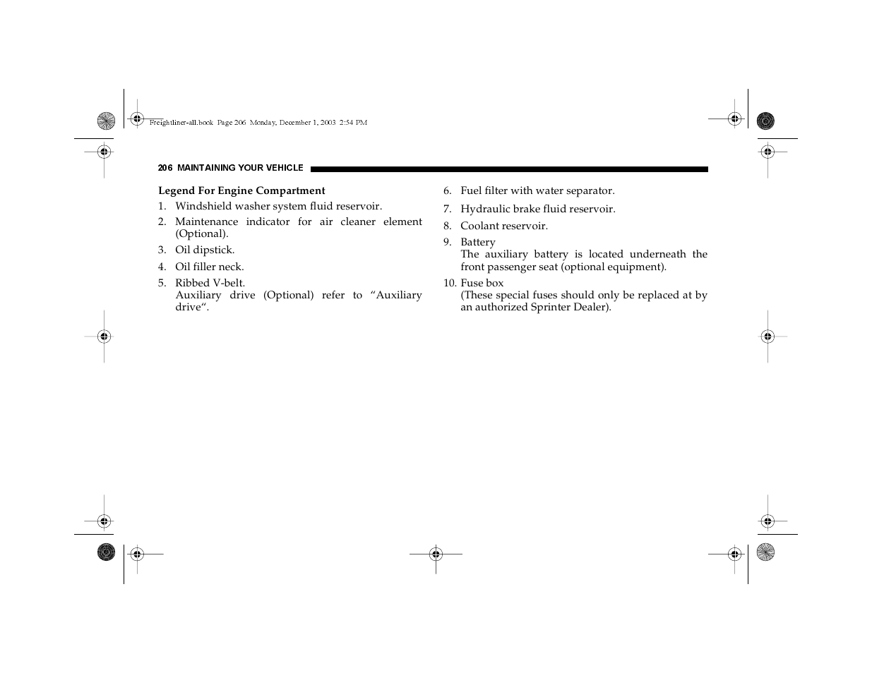 Dodge 2004 Sprinter Carb & Chassis User Manual | Page 206 / 272