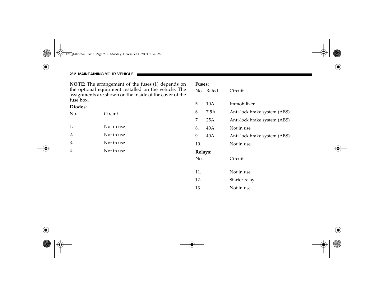 Dodge 2004 Sprinter Carb & Chassis User Manual | Page 232 / 272