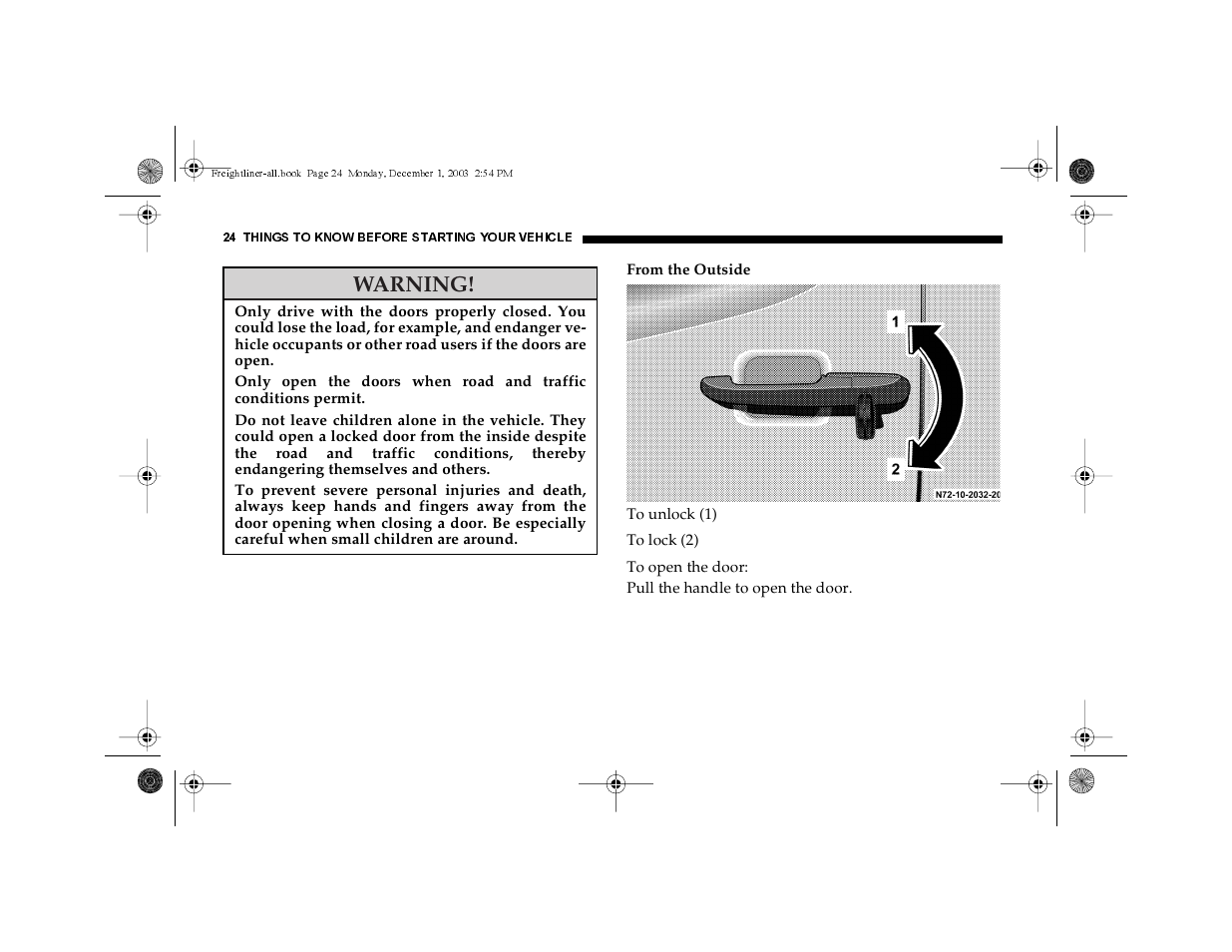 Warning | Dodge 2004 Sprinter Carb & Chassis User Manual | Page 24 / 272