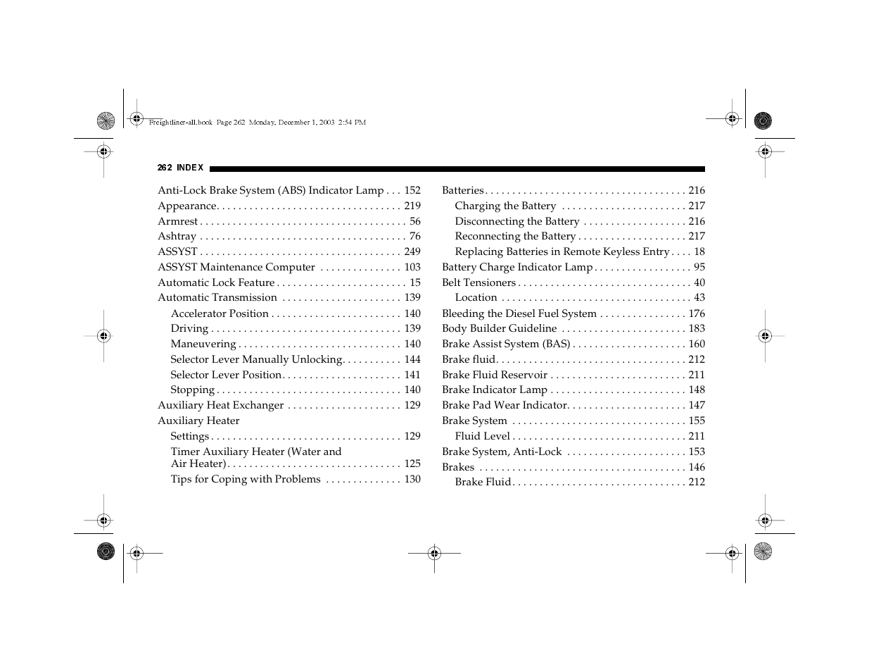 Dodge 2004 Sprinter Carb & Chassis User Manual | Page 262 / 272