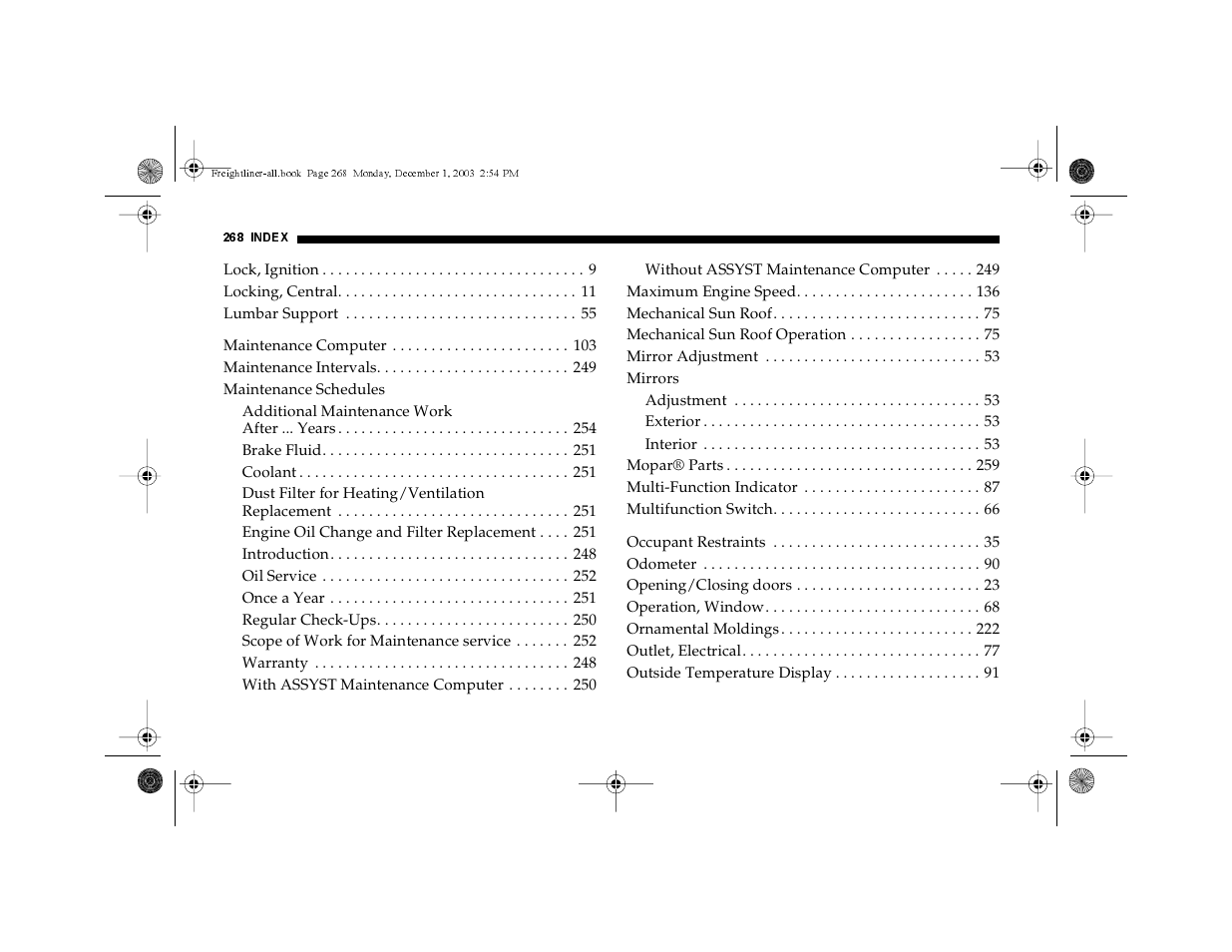 Dodge 2004 Sprinter Carb & Chassis User Manual | Page 268 / 272