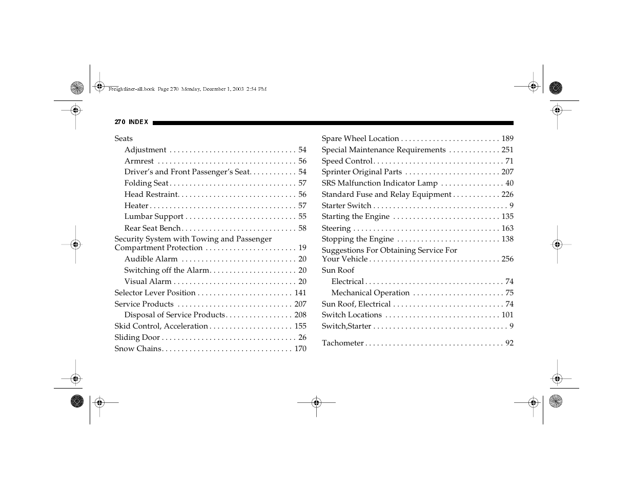 Dodge 2004 Sprinter Carb & Chassis User Manual | Page 270 / 272