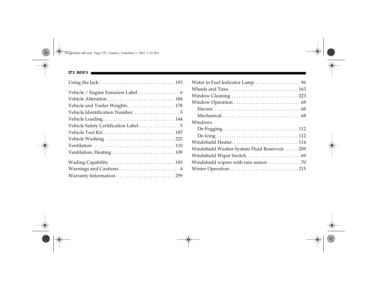 Dodge 2004 Sprinter Carb & Chassis User Manual | Page 272 / 272