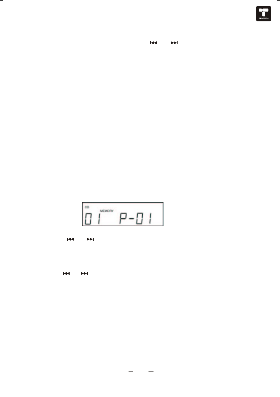 Ò³ãæ 14, Stop play, Programmed playback | Curtis TRCD688 User Manual | Page 14 / 19