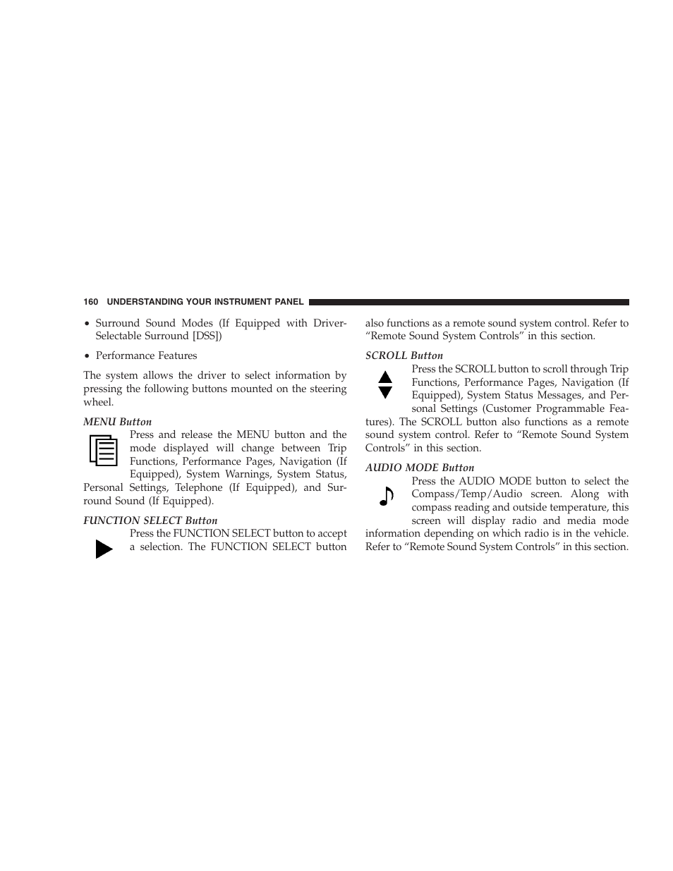 Dodge 2008 Challenger SRT8 User Manual | Page 162 / 385