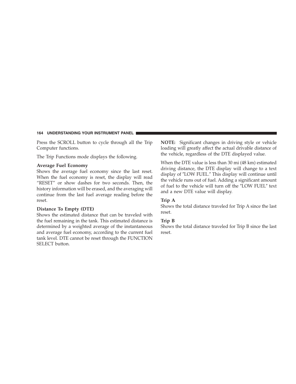 Dodge 2008 Challenger SRT8 User Manual | Page 166 / 385