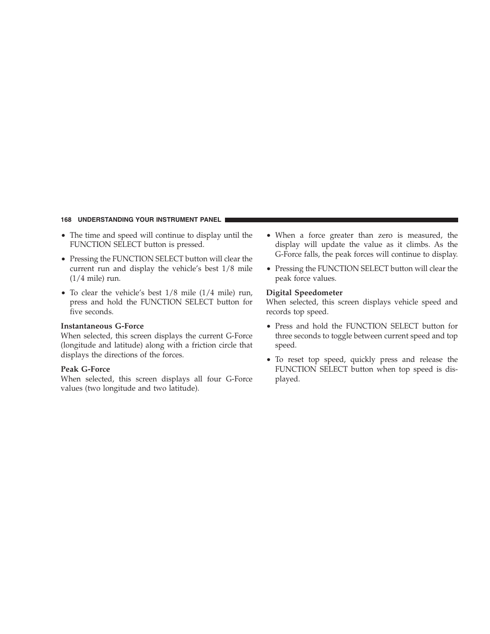 Dodge 2008 Challenger SRT8 User Manual | Page 170 / 385