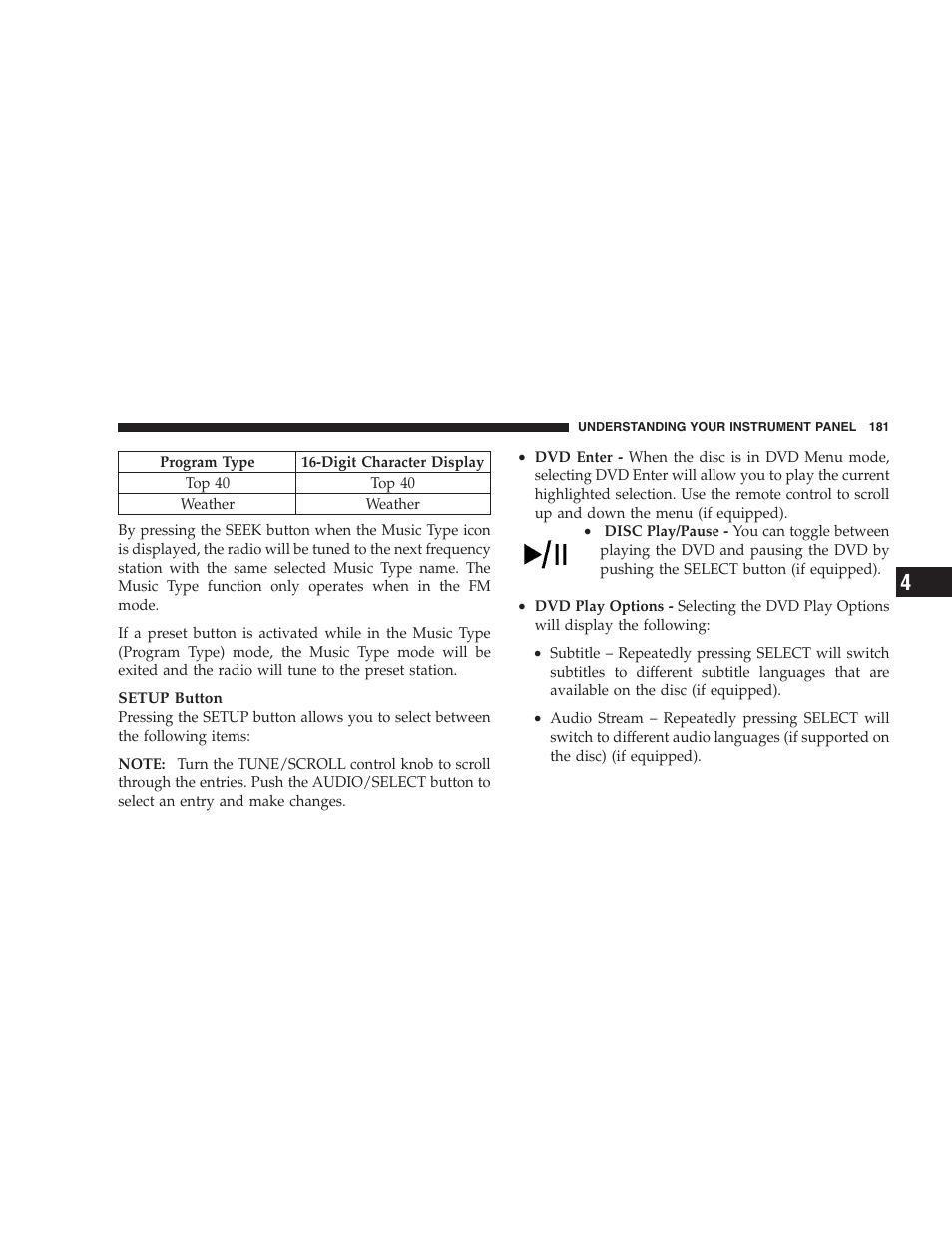 Dodge 2008 Challenger SRT8 User Manual | Page 183 / 385