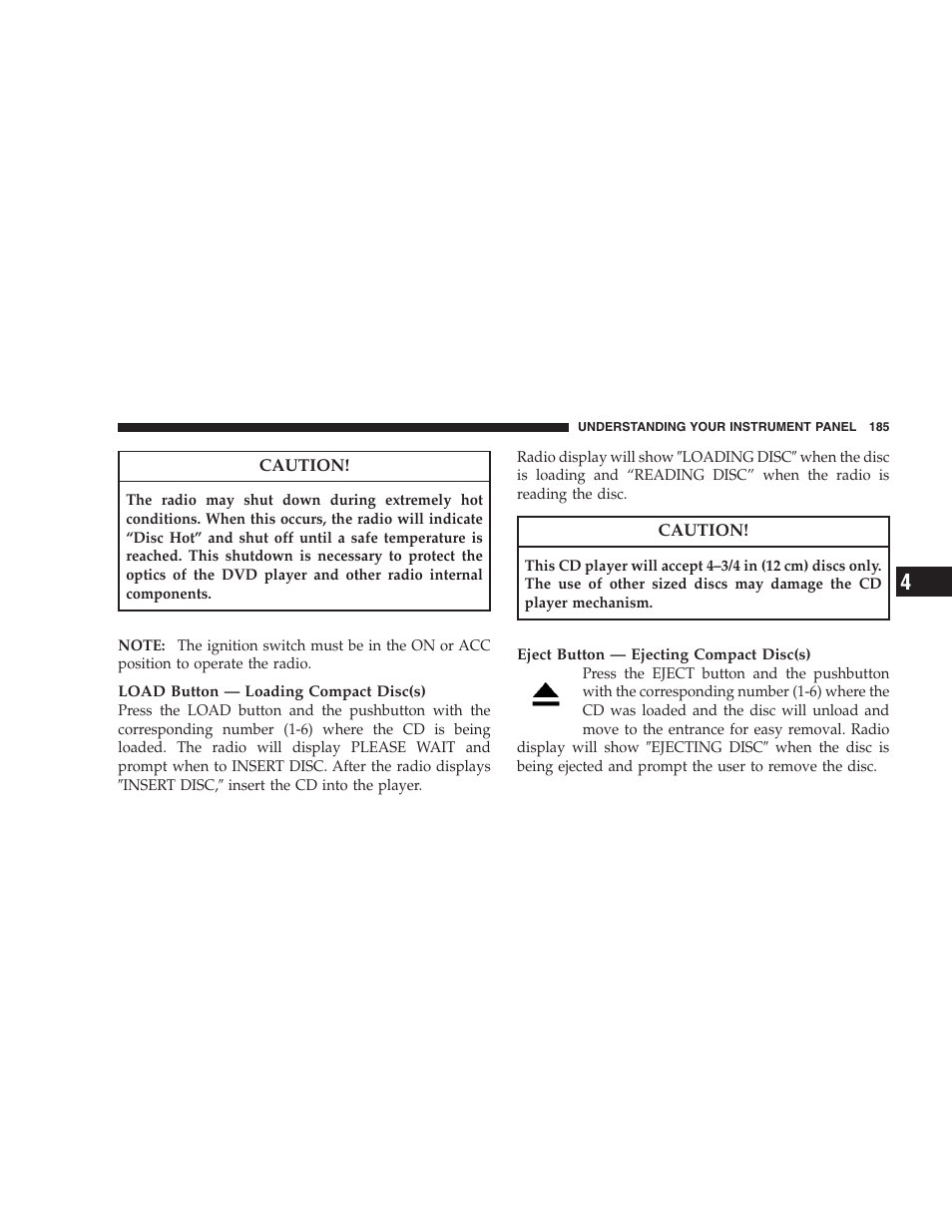 Dodge 2008 Challenger SRT8 User Manual | Page 187 / 385