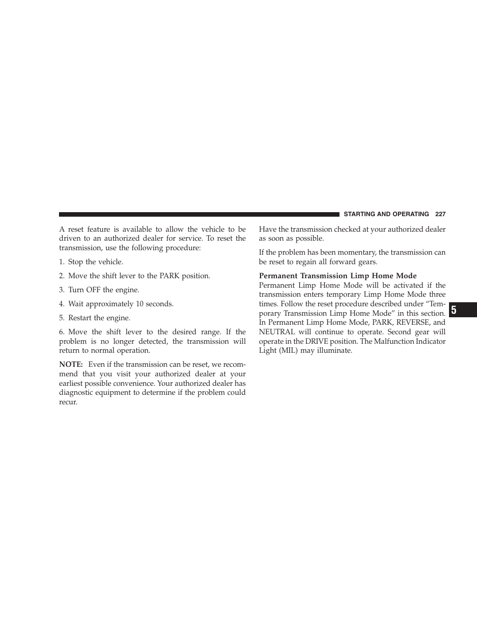 Dodge 2008 Challenger SRT8 User Manual | Page 229 / 385