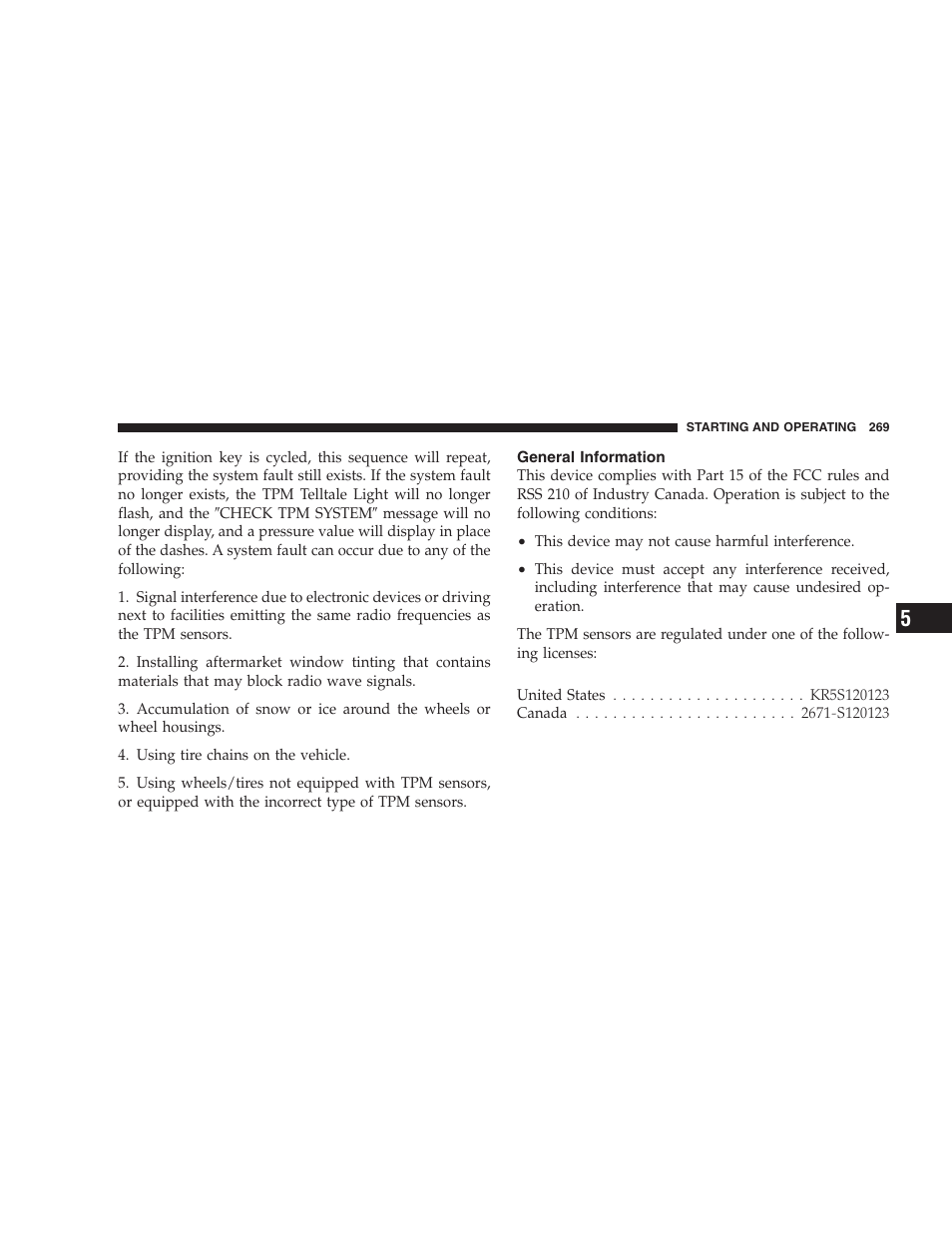 General information | Dodge 2008 Challenger SRT8 User Manual | Page 271 / 385