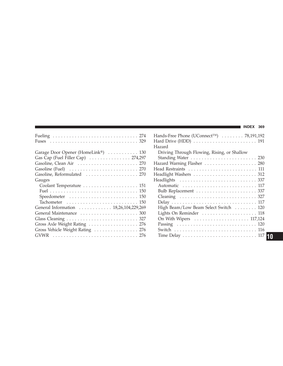 Dodge 2008 Challenger SRT8 User Manual | Page 371 / 385