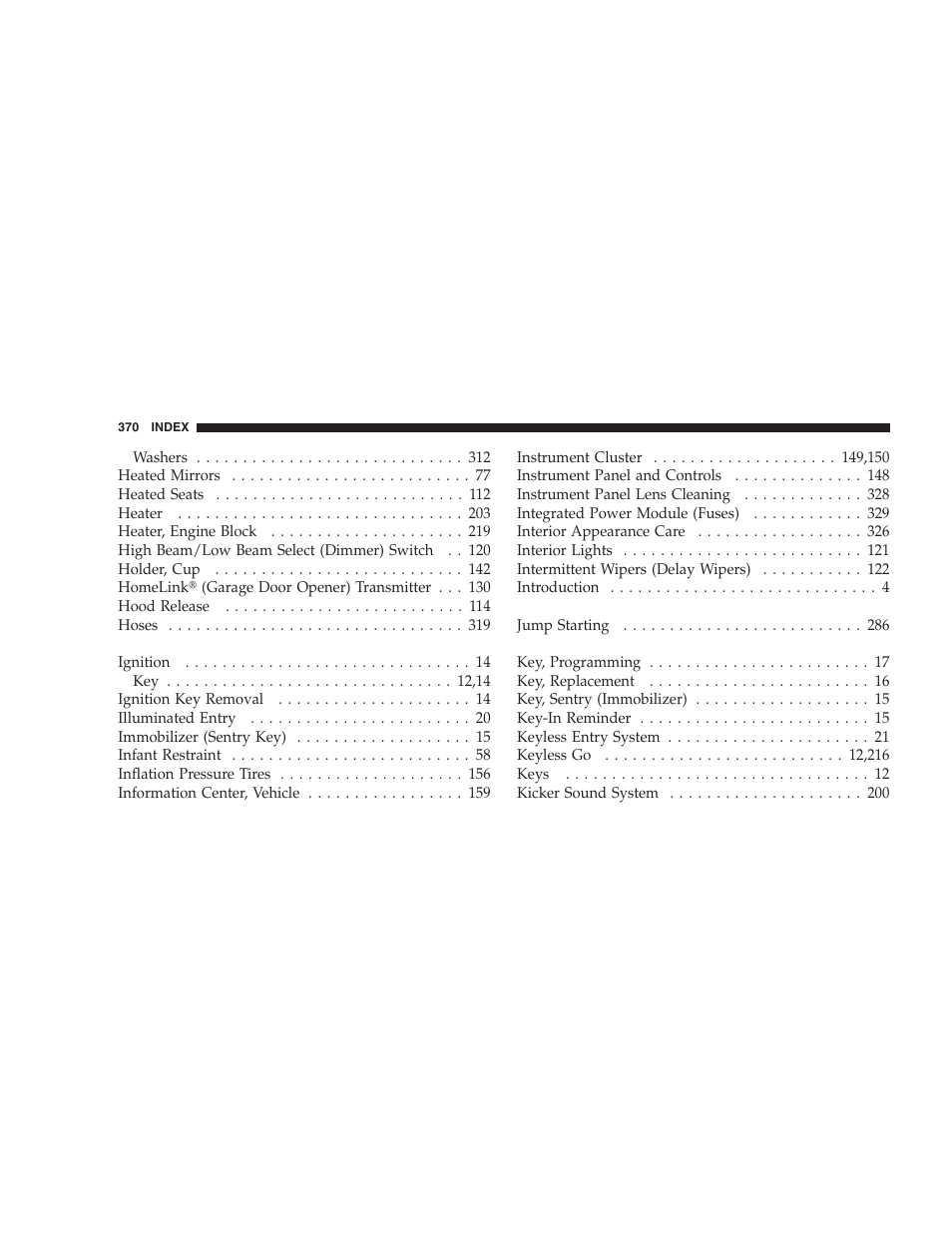 Dodge 2008 Challenger SRT8 User Manual | Page 372 / 385