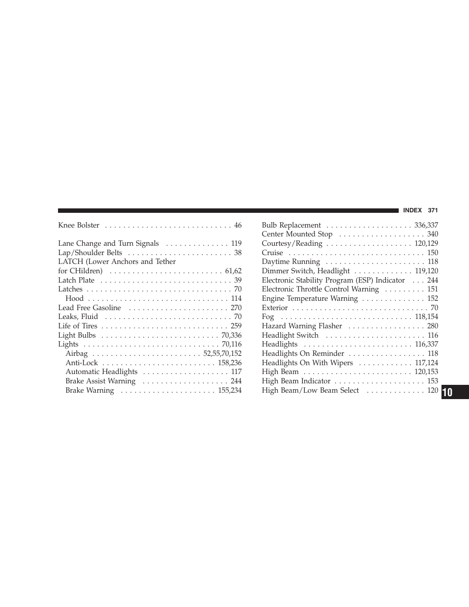 Dodge 2008 Challenger SRT8 User Manual | Page 373 / 385