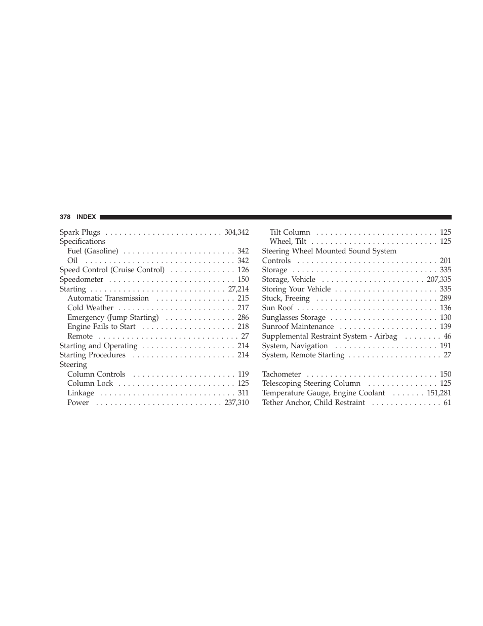 Dodge 2008 Challenger SRT8 User Manual | Page 380 / 385