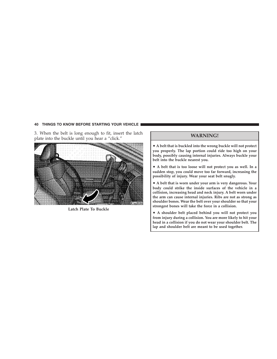 Dodge 2008 Challenger SRT8 User Manual | Page 42 / 385