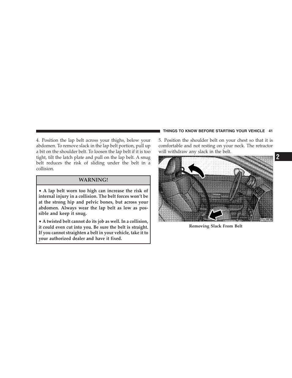 Dodge 2008 Challenger SRT8 User Manual | Page 43 / 385