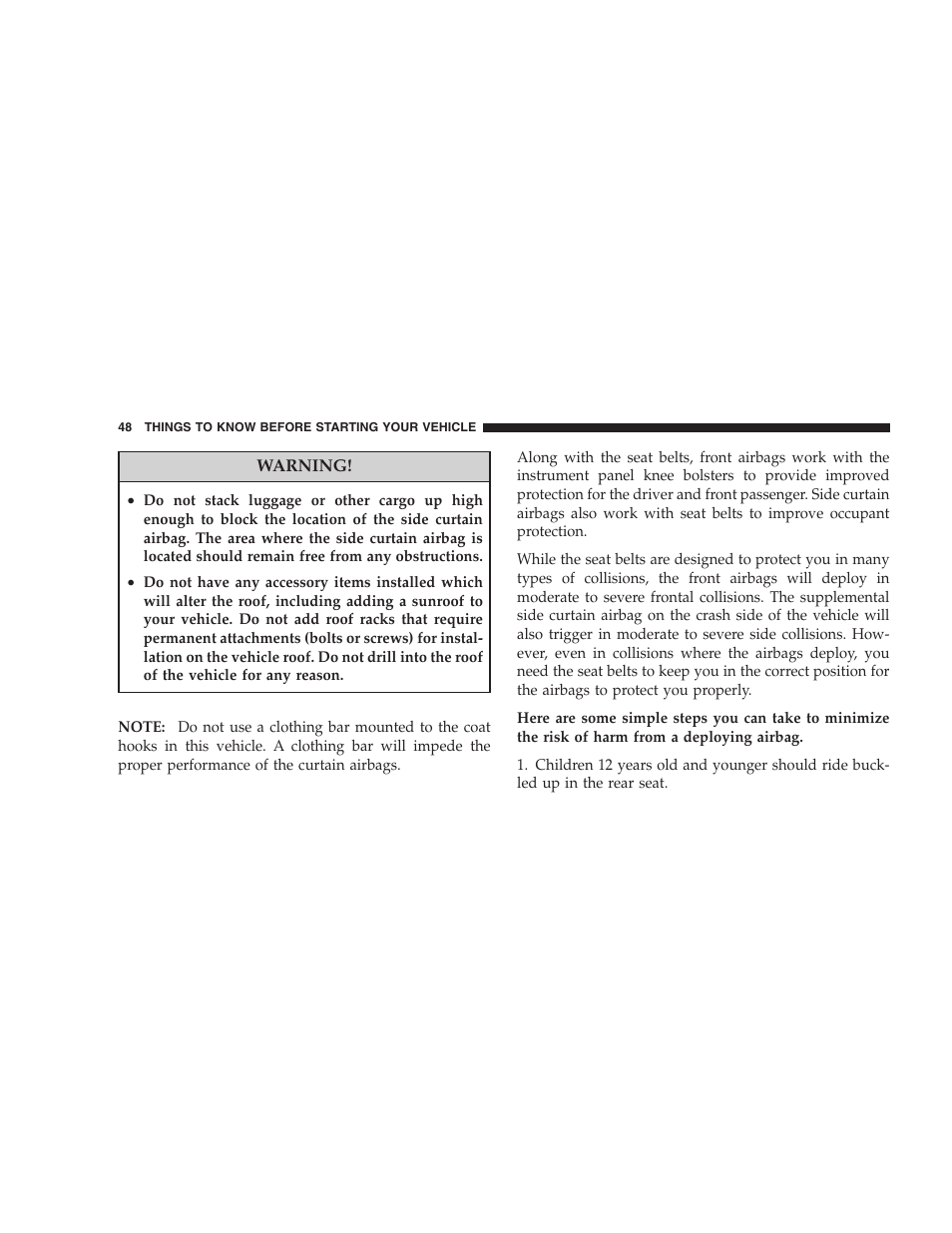 Dodge 2008 Challenger SRT8 User Manual | Page 50 / 385