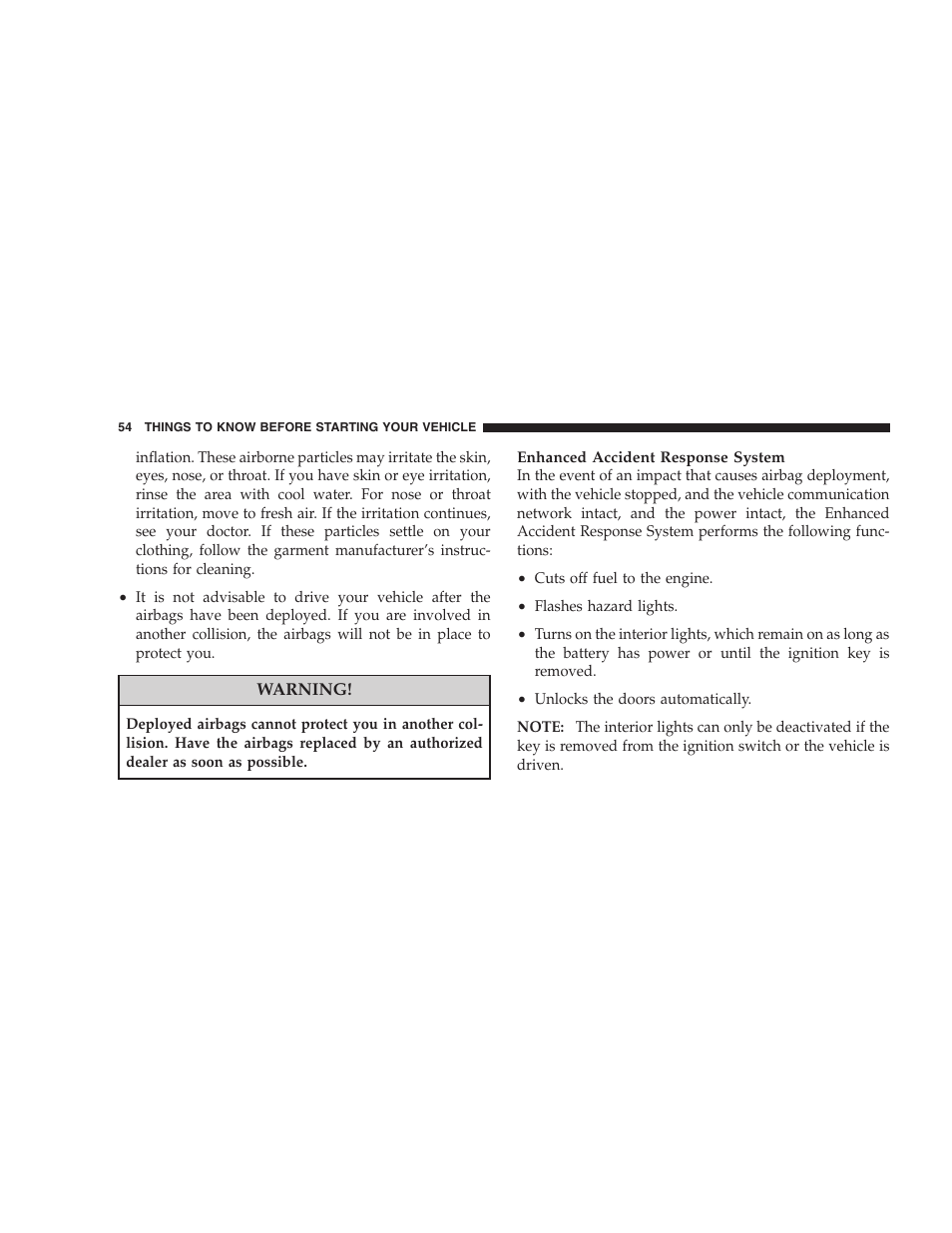 Dodge 2008 Challenger SRT8 User Manual | Page 56 / 385