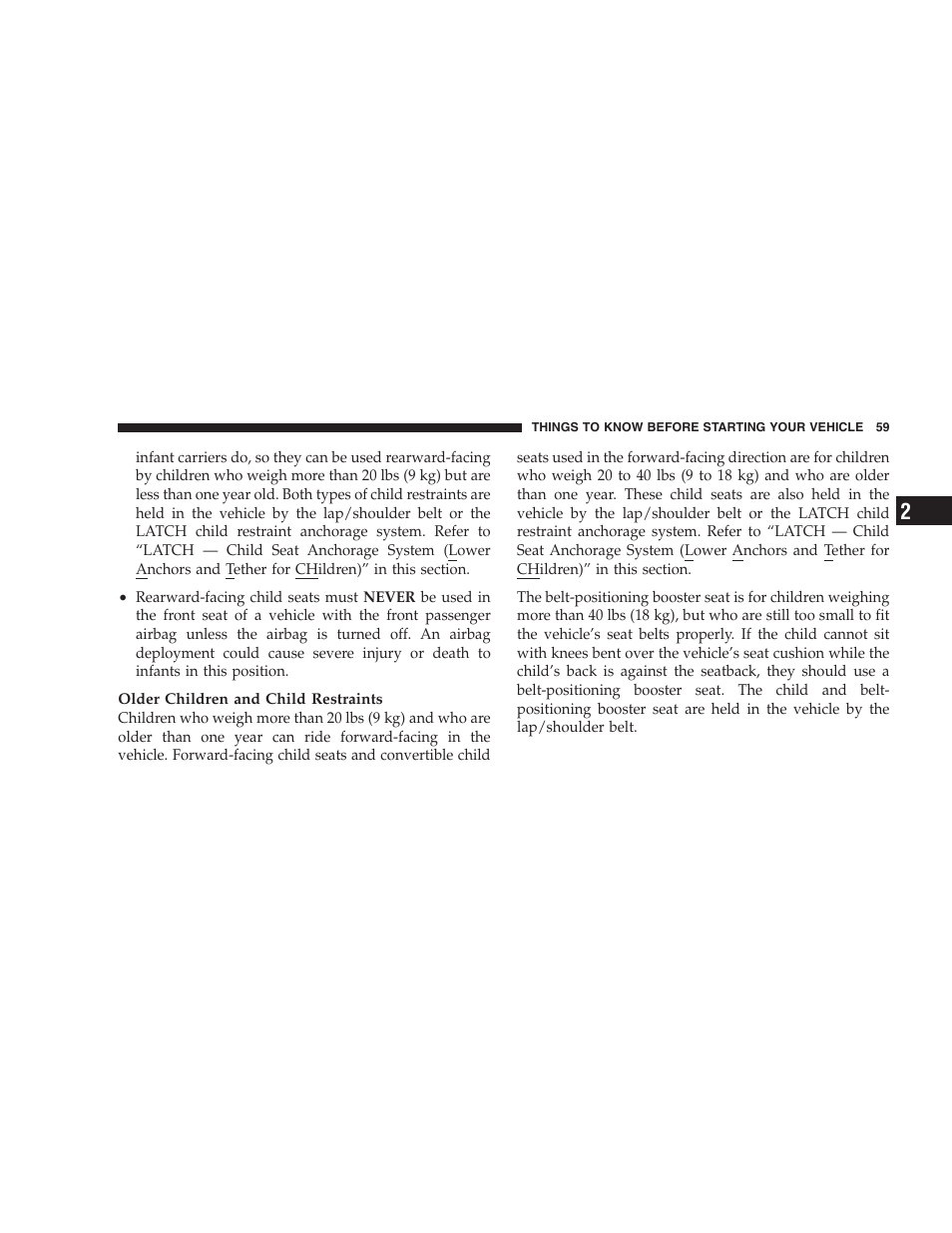 Dodge 2008 Challenger SRT8 User Manual | Page 61 / 385
