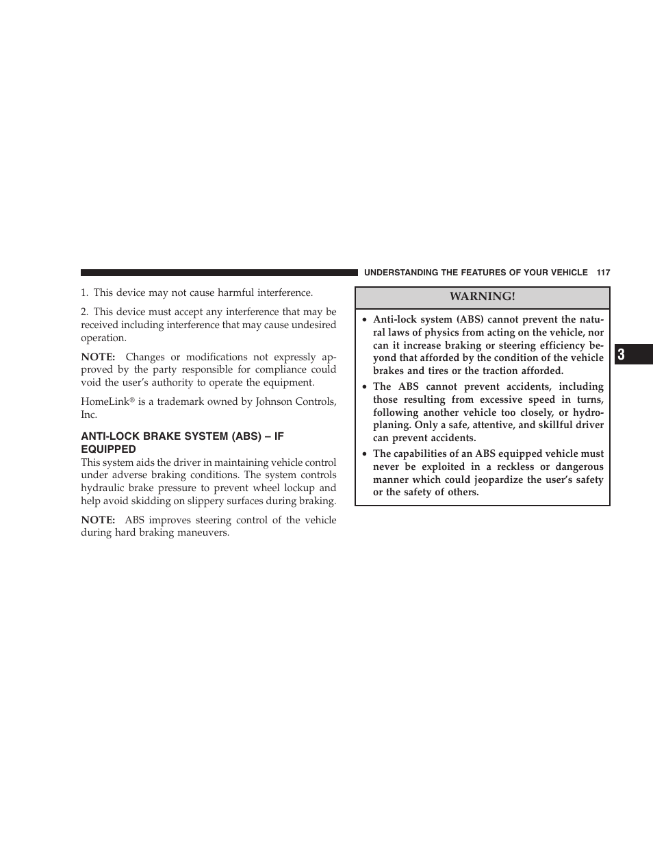 Anti-lock brake system (abs), If equipped | Dodge 2007 Caliber User Manual | Page 117 / 360