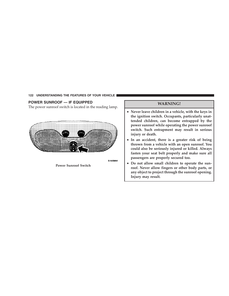 Power sunroof — if equipped | Dodge 2007 Caliber User Manual | Page 122 / 360