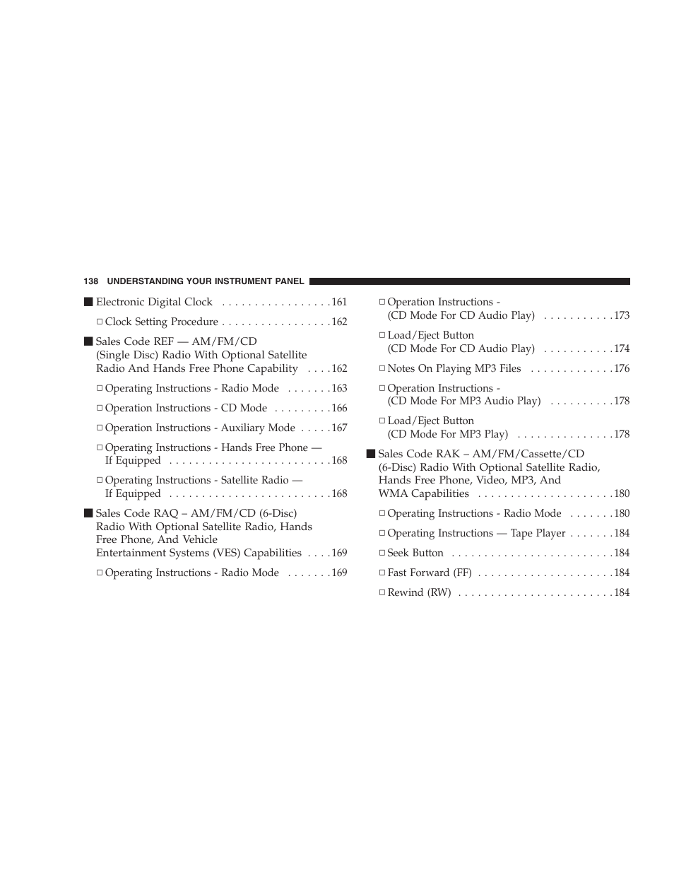Dodge 2007 Caliber User Manual | Page 138 / 360