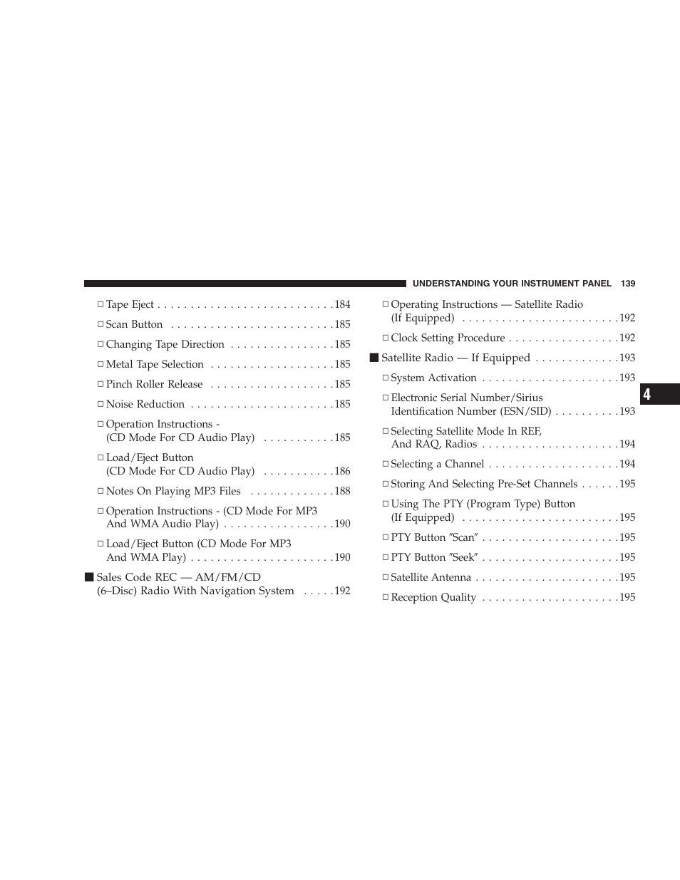 Dodge 2007 Caliber User Manual | Page 139 / 360