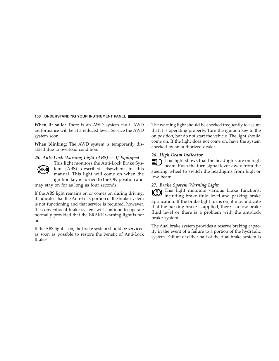 Dodge 2007 Caliber User Manual | Page 150 / 360