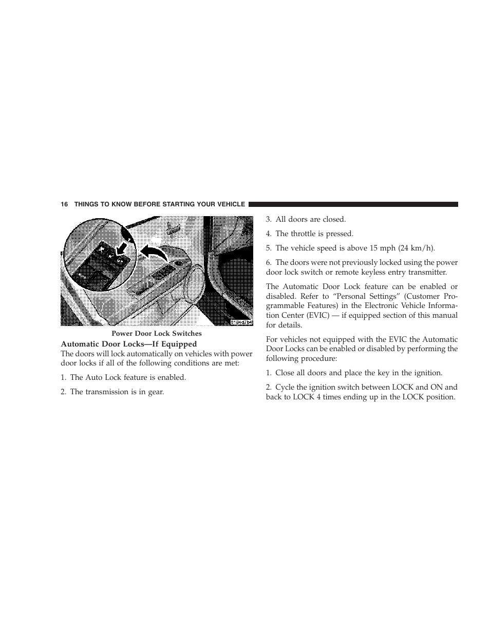 Dodge 2007 Caliber User Manual | Page 16 / 360