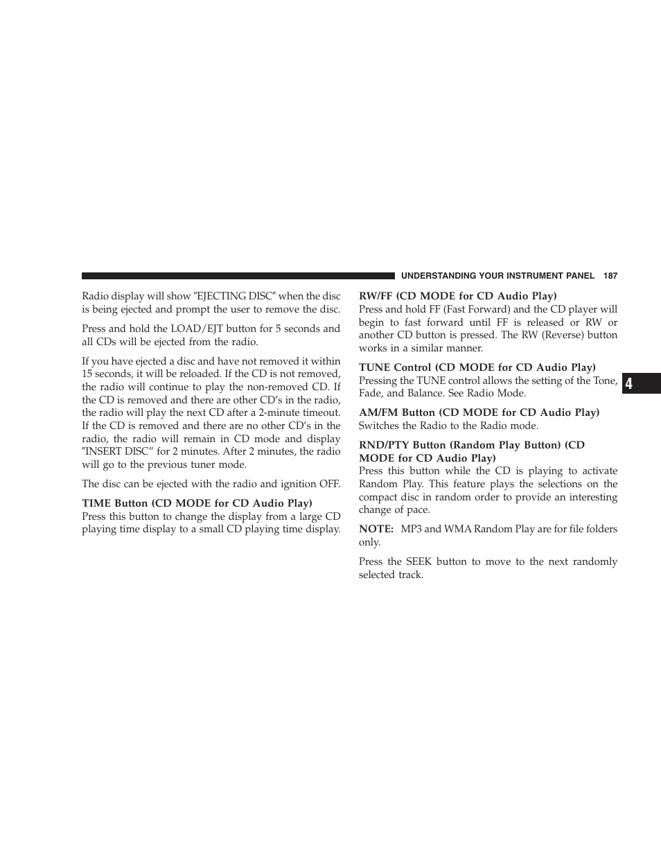 Dodge 2007 Caliber User Manual | Page 187 / 360