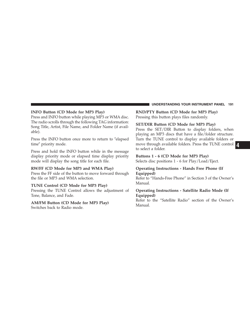 Dodge 2007 Caliber User Manual | Page 191 / 360