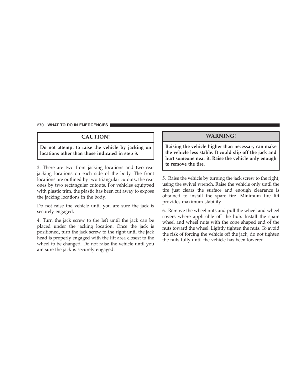 Dodge 2007 Caliber User Manual | Page 270 / 360