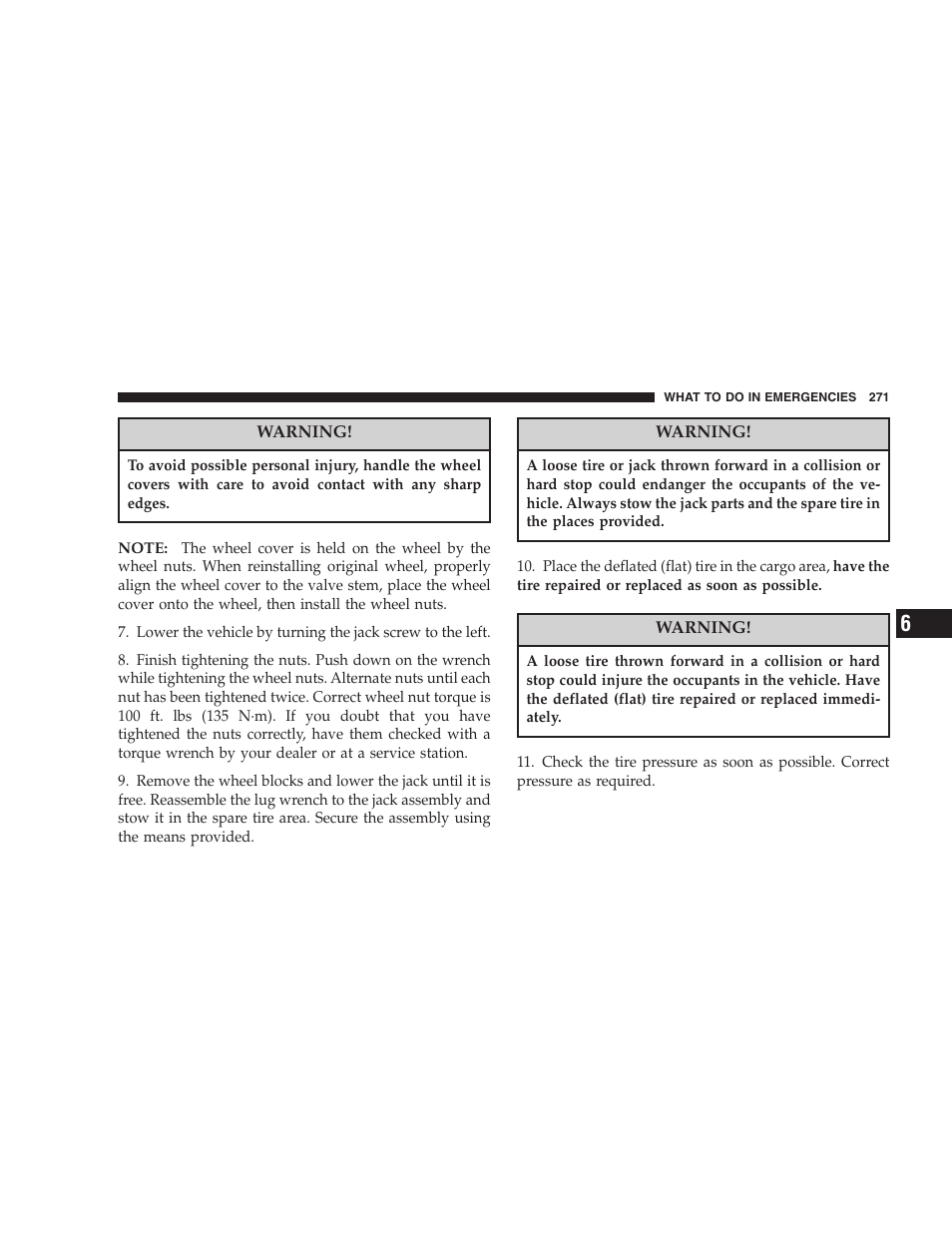 Dodge 2007 Caliber User Manual | Page 271 / 360