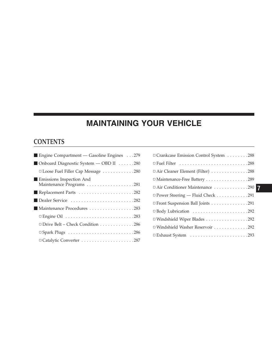 Dodge 2007 Caliber User Manual | Page 277 / 360