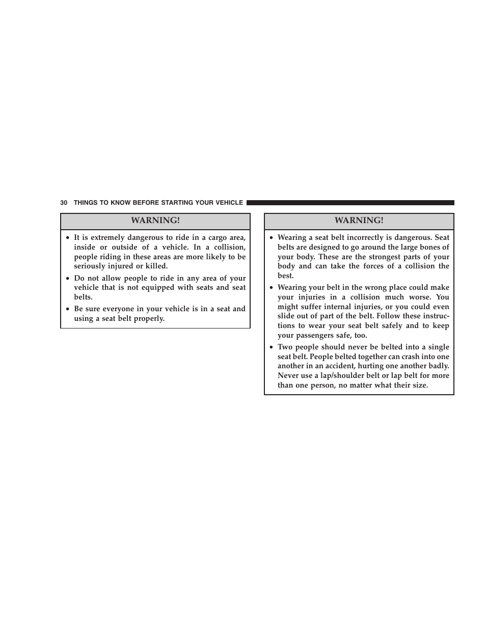 Dodge 2007 Caliber User Manual | Page 30 / 360