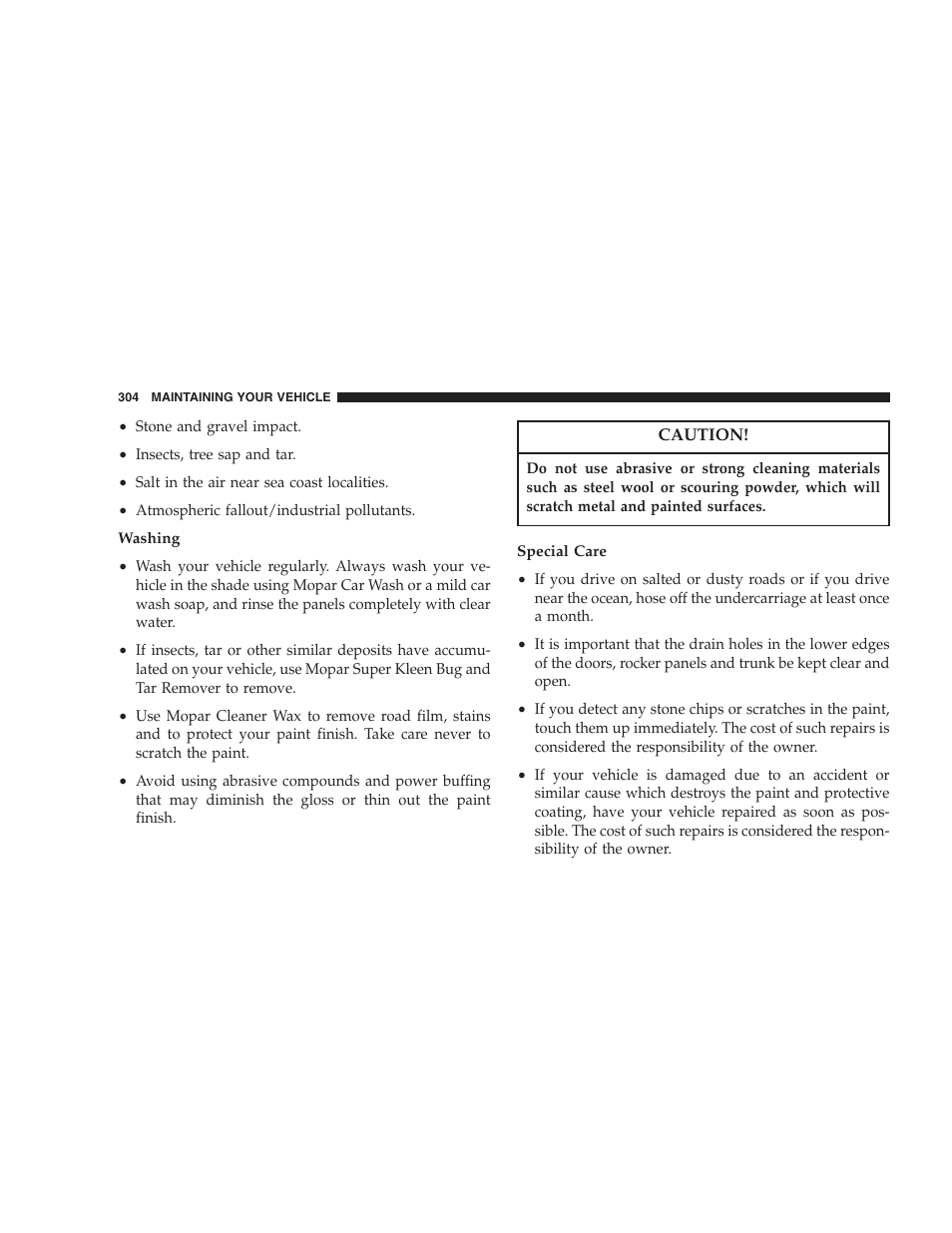 Dodge 2007 Caliber User Manual | Page 304 / 360