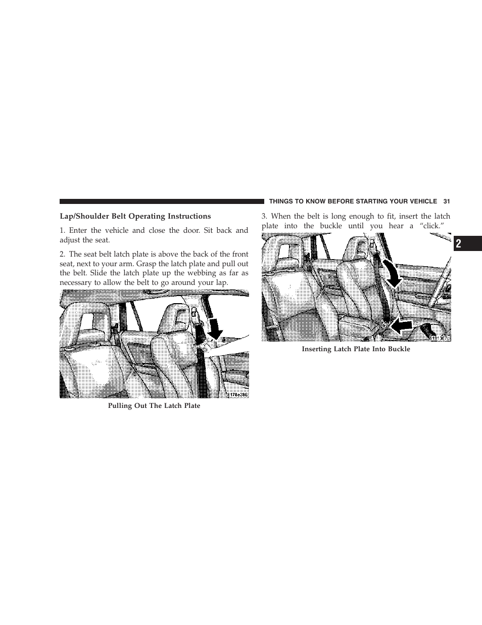 Dodge 2007 Caliber User Manual | Page 31 / 360