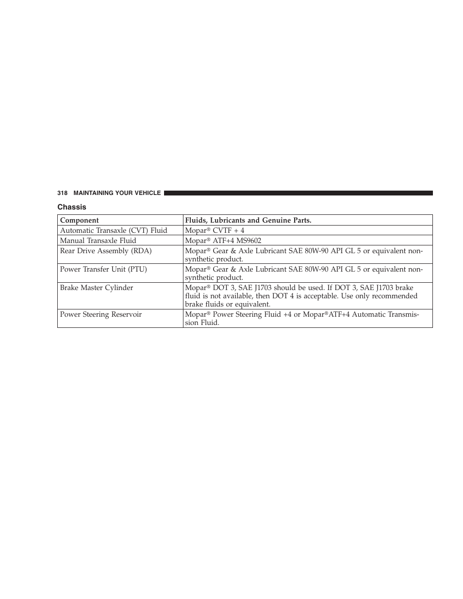 Chassis | Dodge 2007 Caliber User Manual | Page 318 / 360